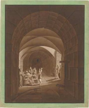 Laves, Georg Ludwig Friedrich; Studienzeichnungen - Theaterdekoration ? (Perspektive)