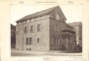 Billing, Hermann; Karlsruhe, Moltkestr.47 / Beethovenstr.; Villa Billing - Außenansicht