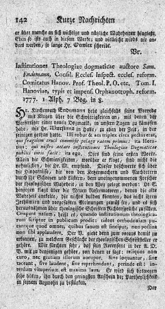 Institutiones theologiae dogmaticae. Tom.I.
