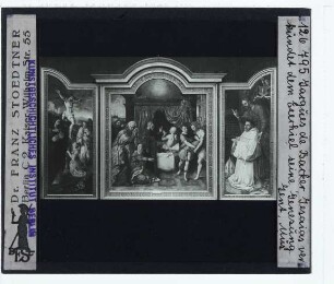 Backer, Altartriptychon mit Jesajas Prophezeiung von Hiskijas Genesung (Gent MSK S-94)