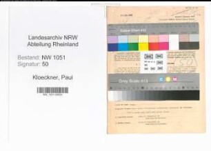 Entnazifizierung Paul Kloeckner , geb. 18.11.1889 (Verwaltungsbeamter)