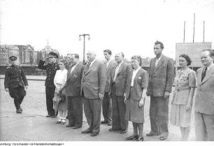 Dresden, Besuch einer bulgarischen Delegation, 1952