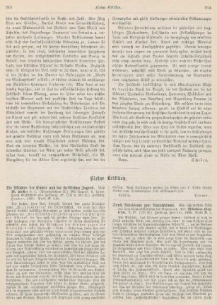 213-216 Kleine Kritiken