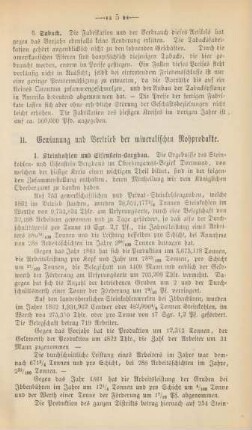 II. Gewinnung und Vertrieb der mineralischen Rohprodukte.
