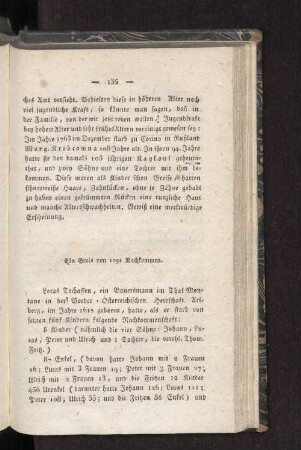 Ein Greis von 1091 Nachkommen.