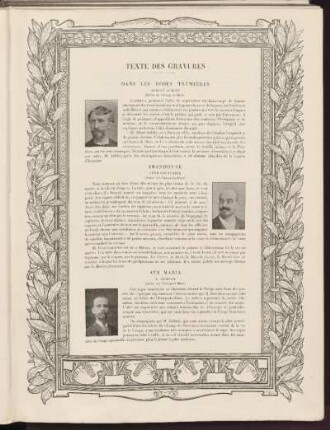 Texte des gravures