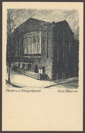 Ansichtskarte, Theater an der Königgrätzer Straße, Stresemannstraße 29