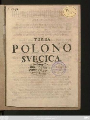 Turba Polono Svecica