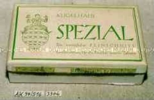 Pappschachtel für 50 Gramm "KUGELHAUS SPEZIAL Ein vorzüglicher FEINSCHNITT Sonderleistung für die Raucher unserer Tabake"