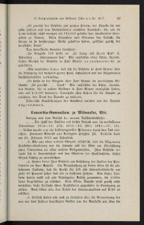 27-28, Concordia-Gymnasium zu Milwaukee, Wis.