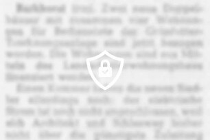 Neue Siedlungen noch [Name maskiert]