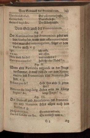 Vom Gebrauch der Pronominum.