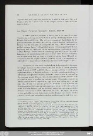 An Almost Forgotten Massacre: Dersim, 1937-38