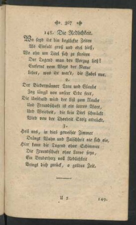 148. Die Redlichkeit