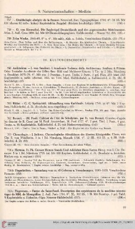 10. Kulturgeschichte (Nr. 760-822)