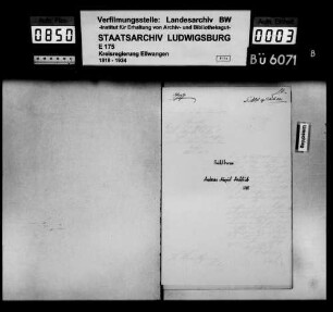 Auswanderungen, Buhlbronn