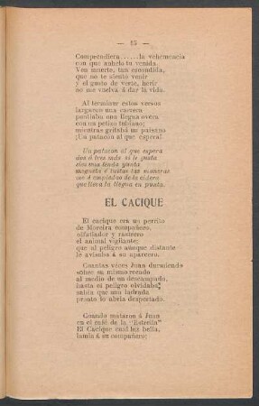 El cacique