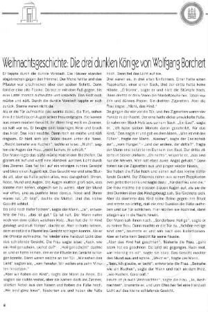 Weihnachtsgeschichte: Die drei dunklen Könige von Wolfgang Borchert