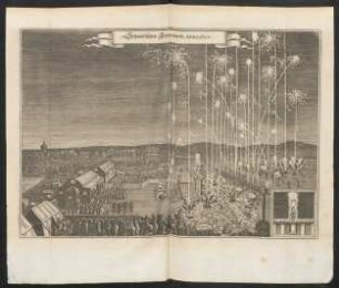 Schwedischen Fewerwerks. Anno 1650.