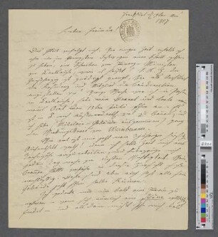 Brief an Alexis de Chateauneuf