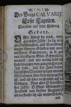 Des Bergs Calvariæ Erste Capellen. - Herabgang von dem Berg Calvariæ Sechste Capellen.