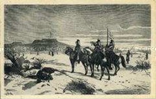 Preußische Soldaten in Düppel