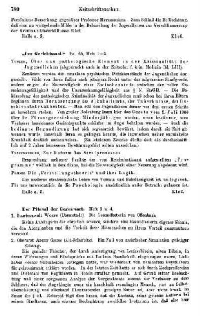 780, Der Gerichtssaal