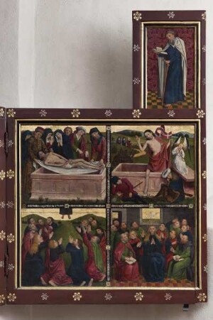 Passionsaltar — Passion und Auferstehung Christi — Rechter Flügel: Nach der Kreuzigung