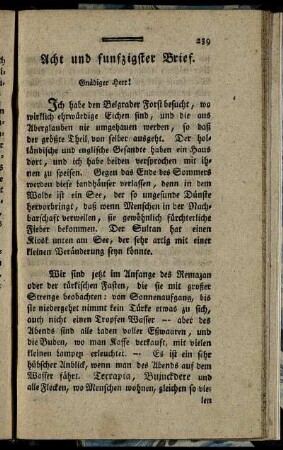 Acht und funfzigster Brief. - Sieben und sechzigster Brief.