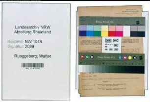 Entnazifizierung Walter Rueggeberg , geb. 18.05.1896 (Buchhalter)