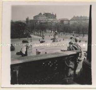 Wien, Blick vom Parlament aufs Burgtheater