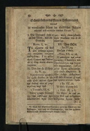 Schriftstellen des Neuen Testamentes, woraus die vornehmsten Lehren der christlichen Religion erlernet und erwiesen werden koennen