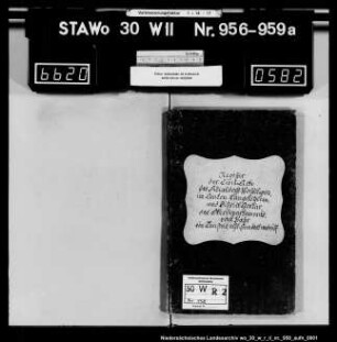 Zivilstandsregister Wolfshagen (Kanton Langelsheim)