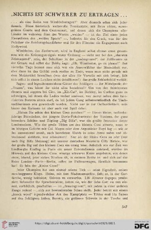 8: "Nichts ist schwerer zu ertragen...