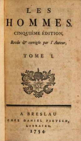 Les Hommes, Tome I.