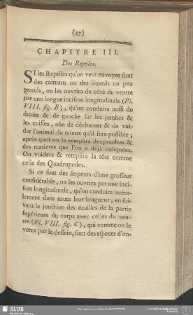 Chapitre III. Des Reptiles