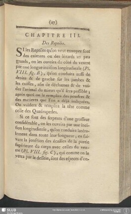 Chapitre III. Des Reptiles