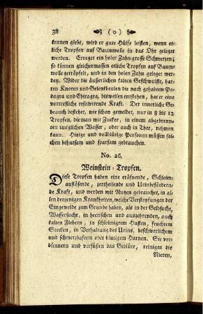 No. 26. Weinstein-Tropfen.