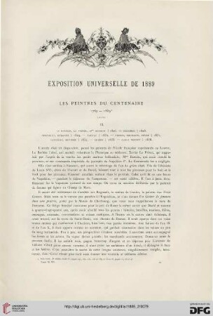 15: Exposition universelle de 1889 : les peintres du centenaire 1789-1889, 9
