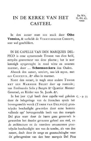 In De Kerke Van Het Casteel