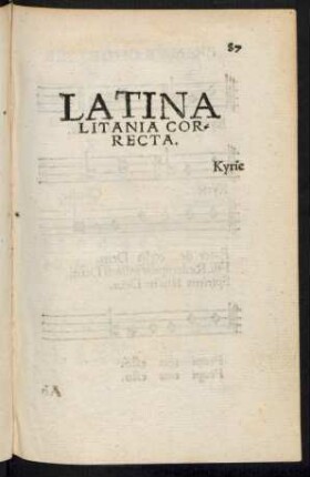 Latina Litania Correcta.