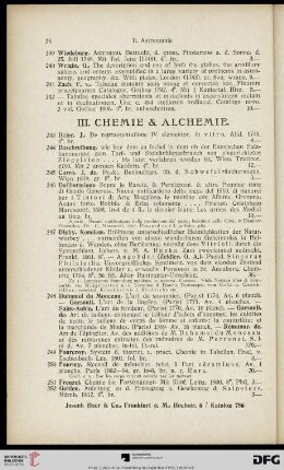 III. Chemie & Alchemie (Nr. 242-318)