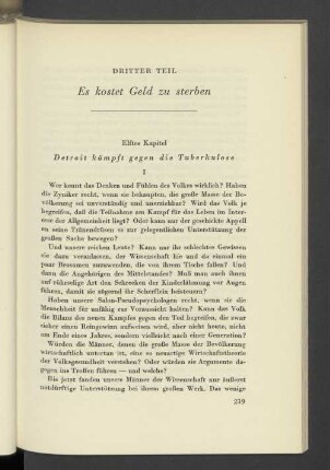 Dritter Teil: Es kostet Geld zu sterben