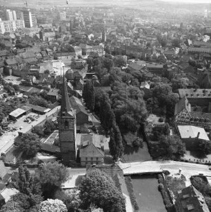 Nikolaikirchturm in der Altstadt von Erfurt : Blickrichtung Südosten