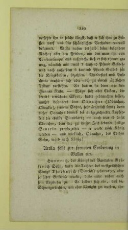 Attila fällt zur ferneren Eroberung in Gallia ein