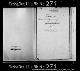Testament des Johannes Mindemann zu Obernkirchen