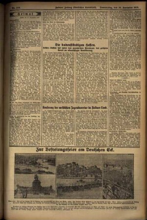 Zweite Ausgabe vom Donnerstag, den 28. November 1929.