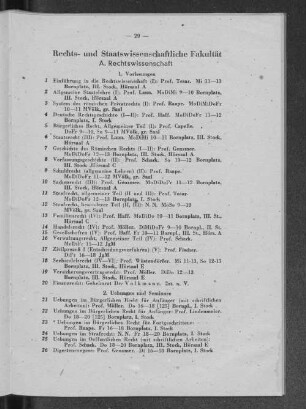 A. Rechtswissenschaft