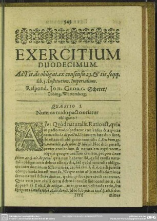 Exercitium Duodecimum