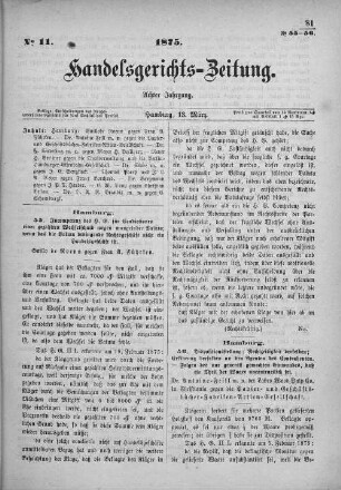 No. 11. 13. März 1875